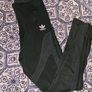 Adidas Forest Green Mesh Active Leggings